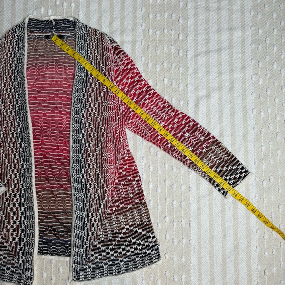 Nic and Zoe fireside linen blend ombré knit cardigan size large - Picture 5 of 7
